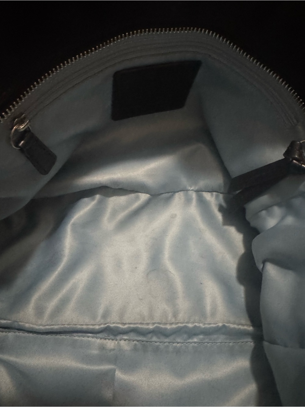 Coach Black Leather Shoulder bag- EUC - F17721 - Picture 6 of 7